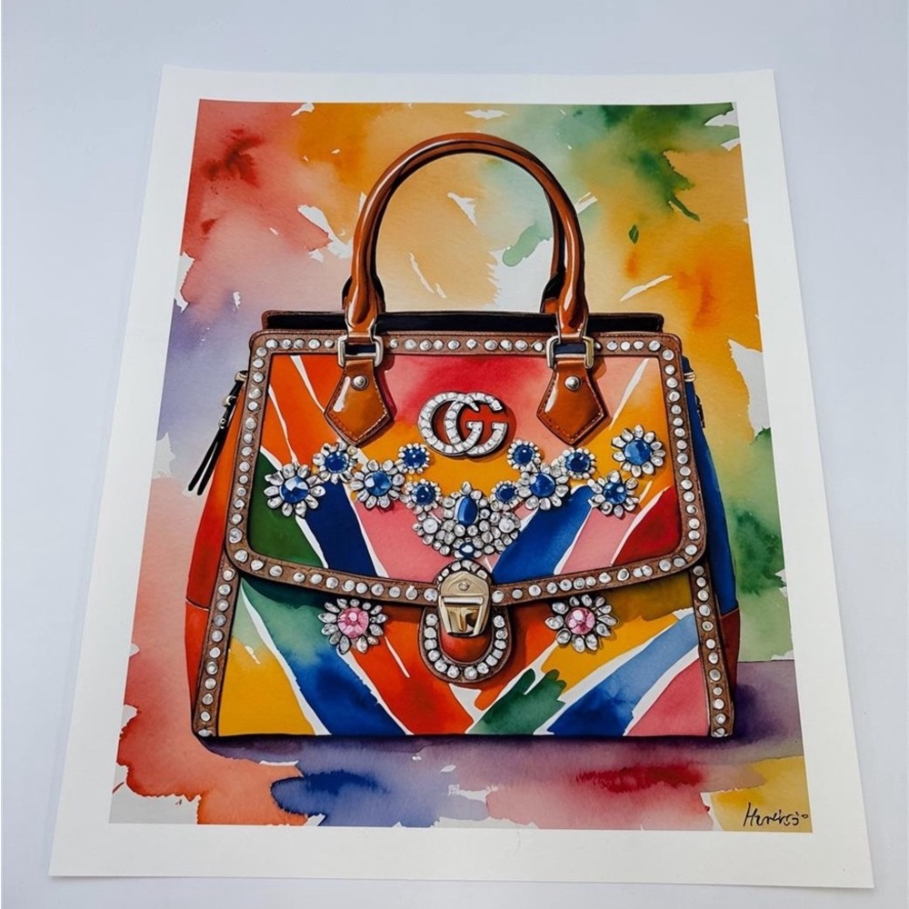 Gucci Hand painted Art